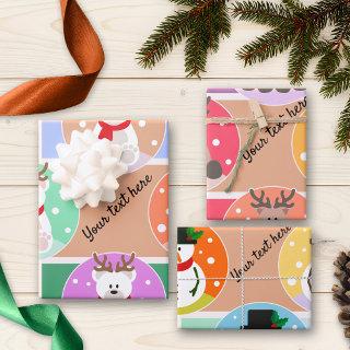 Colorful Cute Christmas Winter  Sheets