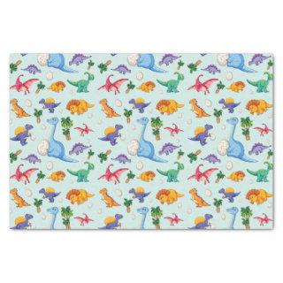 Colorful Cute Dinosaur Pattern Tissue Paper