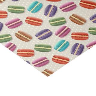 Colorful Cute Macaroons Pattern Tissue Paper