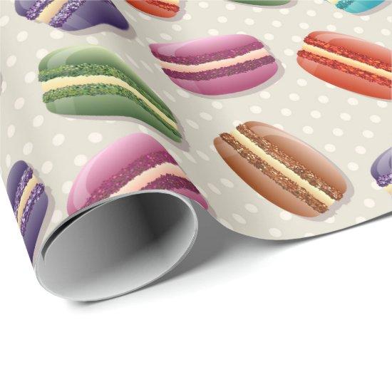 Colorful Cute Macaroons Pattern