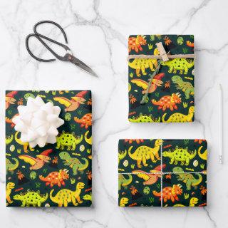 Colorful Dinosaur Pattern  Sheets