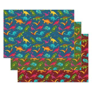 Colorful Dinosaurs Design  Sheets
