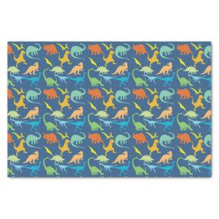 Colorful Dinosaurs Pattern Tissue Paper