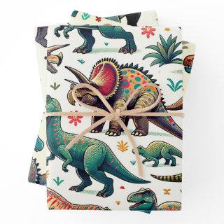 Colorful Dinosaurs  Sheets