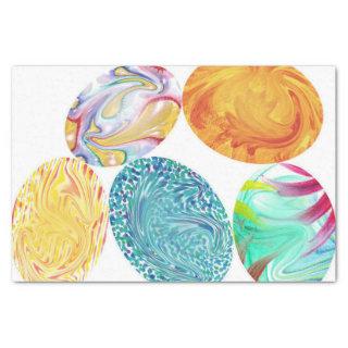Colorful Elegant Easter Eggs Tissue Paper