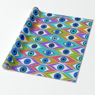 Colorful Evil Eye protection pattern