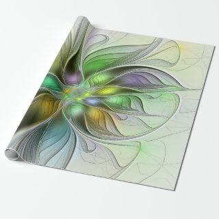 Colorful Fantasy Flower Modern Abstract Fractal