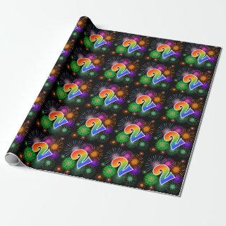 Colorful Fireworks + Rainbow Pattern "2" Event #