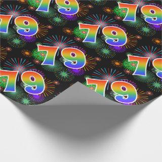 Colorful Fireworks + Rainbow Pattern "79" Event #