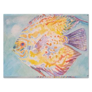 Colorful Fish Sea Pattern Watercolor Tissue  Tissue Paper