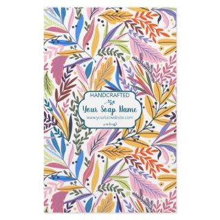 Colorful Floral Soap Wrap - Flyer Paper