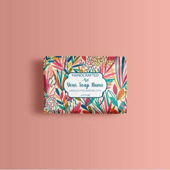 Colorful Floral Soap Wrap Paper Sheet