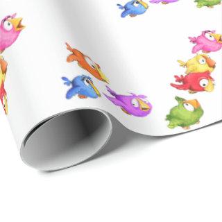 Colorful Flying Birds