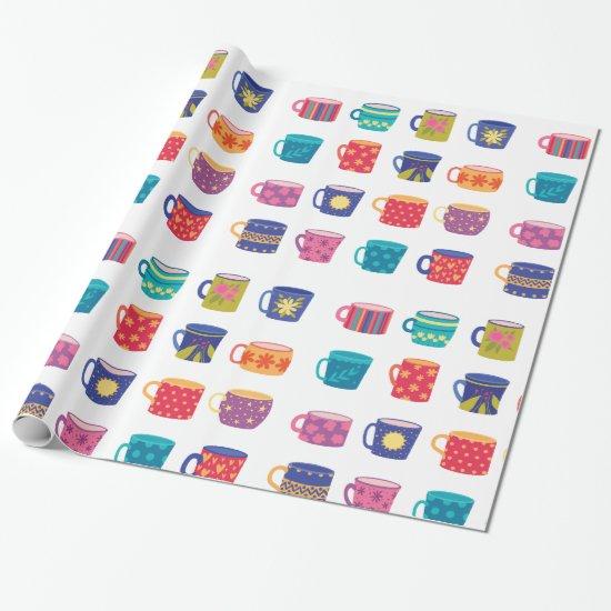 Colorful Fun Patterned Coffee Mug Set