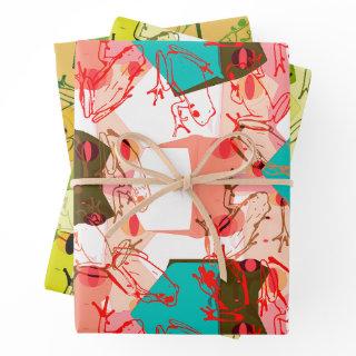Colorful Funky Frogs   Sheets