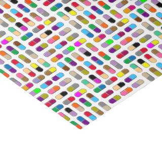 Colorful get-well pills  tissue paper