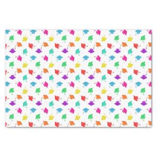 Colorful Graduation Cap Pattern Tissue Paper