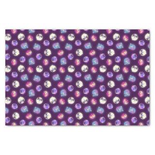 Colorful Halloween Cute Bats Drawing Pattern Tissue Paper