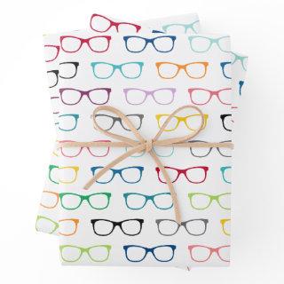 Colorful Hipster Glasses Pattern Nerd  Sheets