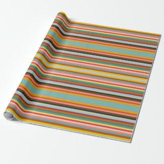 Colorful Horizontal Retro Stripes