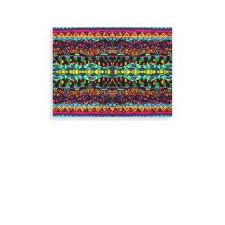 Colorful Hypnotic Voyage Geometric Art Pattern Canvas Print