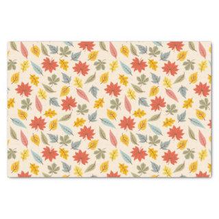 Colorful Leaf Fall Pattern Tissue Paper