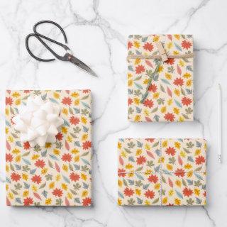 Colorful Leaf Fall Pattern  Sheets
