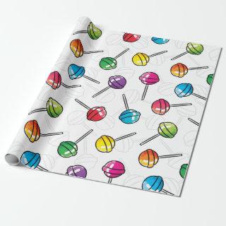 Colorful lollipops pattern