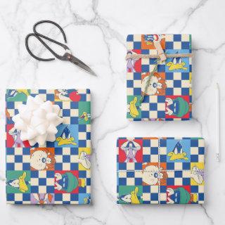 Colorful LOONEY TUNES™ Checker Toss Pattern  Sheets