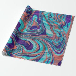 Colorful Marbleized Swirly Background