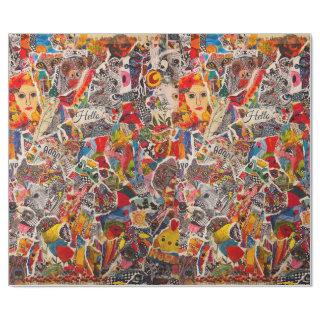 Colorful Mixed Media Pop Art Collage