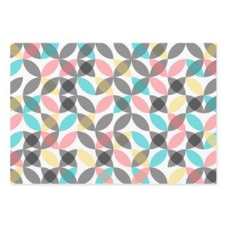 Colorful, modern, cheerful circular geometric  sheets