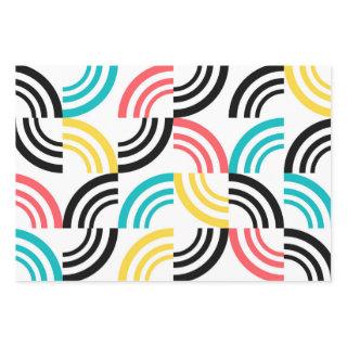 Colorful, modern, fun, cheerful geometric graphic  sheets