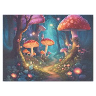 Colorful Mushroom Forest Tissue Paper