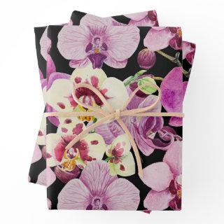 Colorful Orchid Flower Pattern  Sheets