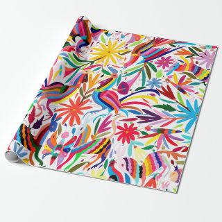 Colorful Otomi Print, Floral/Animal Pattern