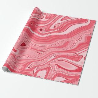 Colorful paintings of marbling, red marble ink pat