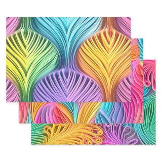 Colorful Pastel Abstract Design Pattern   Sheets