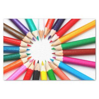 Colorful Pencils Tissue Paper