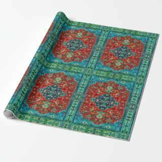 Colorful Persian rug motive