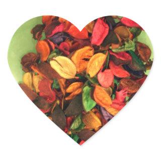 Colorful Potpourri: A Scent-sational Display Heart Sticker