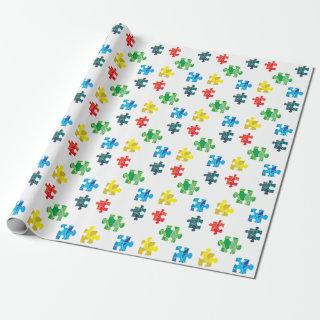 Colorful puzzle piece design