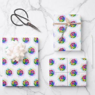Colorful Rainbow Rose  Sheets