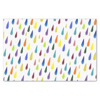 Colorful Rainy Day Pattern Tissue Paper