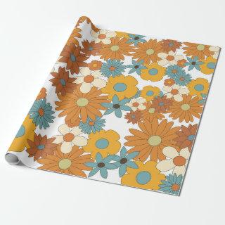 Colorful Retro Flower Pattern