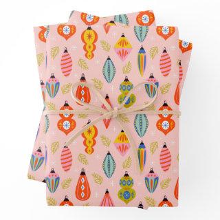 Colorful Retro Ornaments Christmas Pattern  Sheets