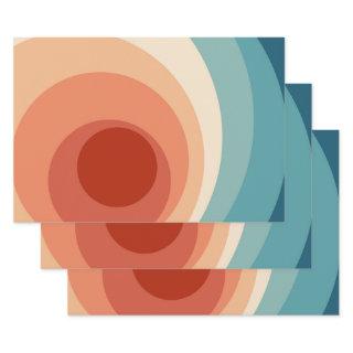 Colorful retro style circles design   sheets