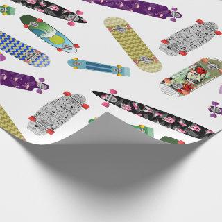 Colorful Skateboard Pattern