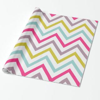 Colorful Skinny Chevron Pattern