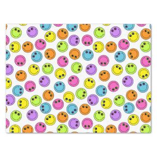 Colorful Smiling Emoji Faces Tissue Paper